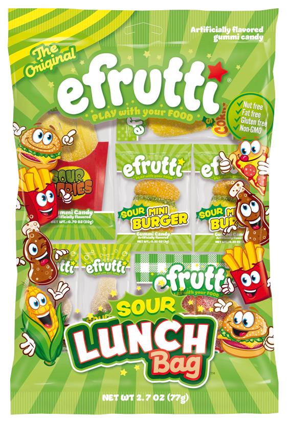 Efrutti Sour Lunch Bag Gummy Candy