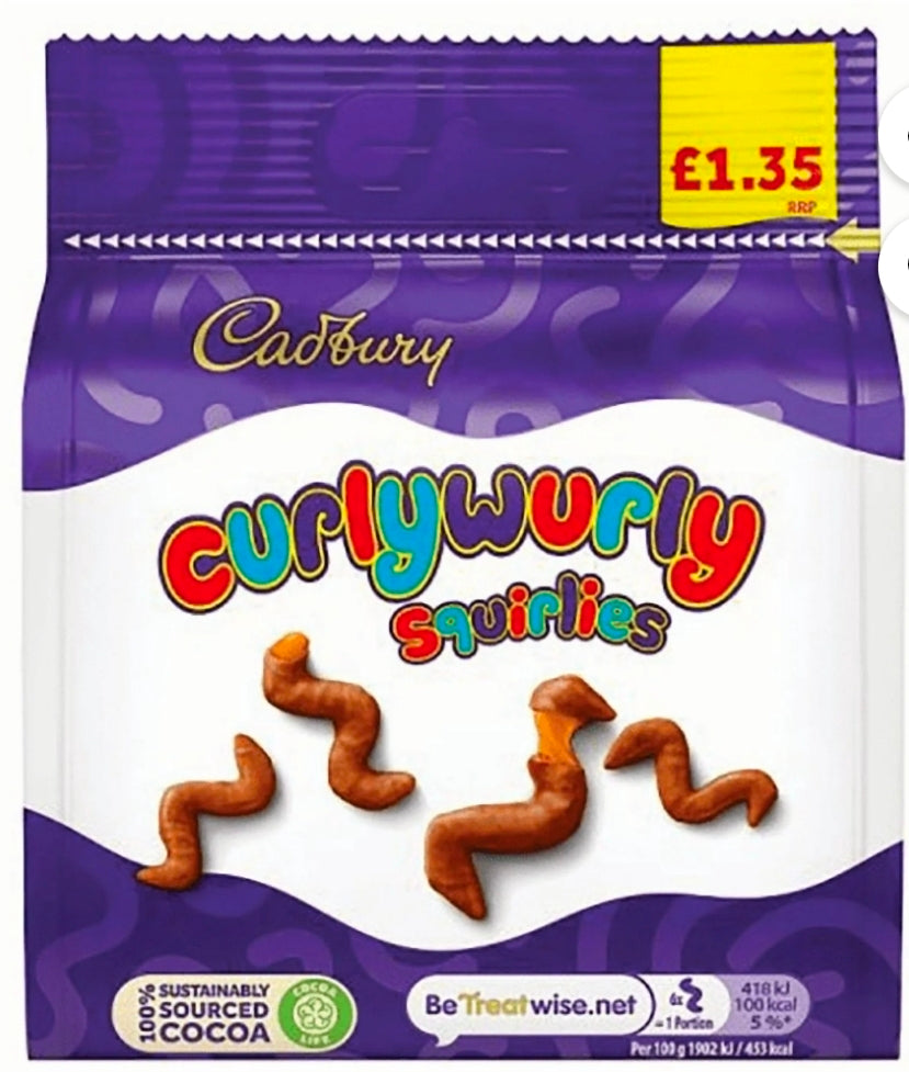 Cadbury Curly Wurly Squirlies