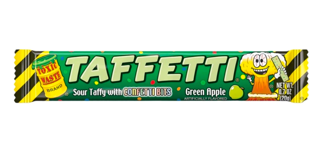 Toxic Waste Taffetti Green Apple
