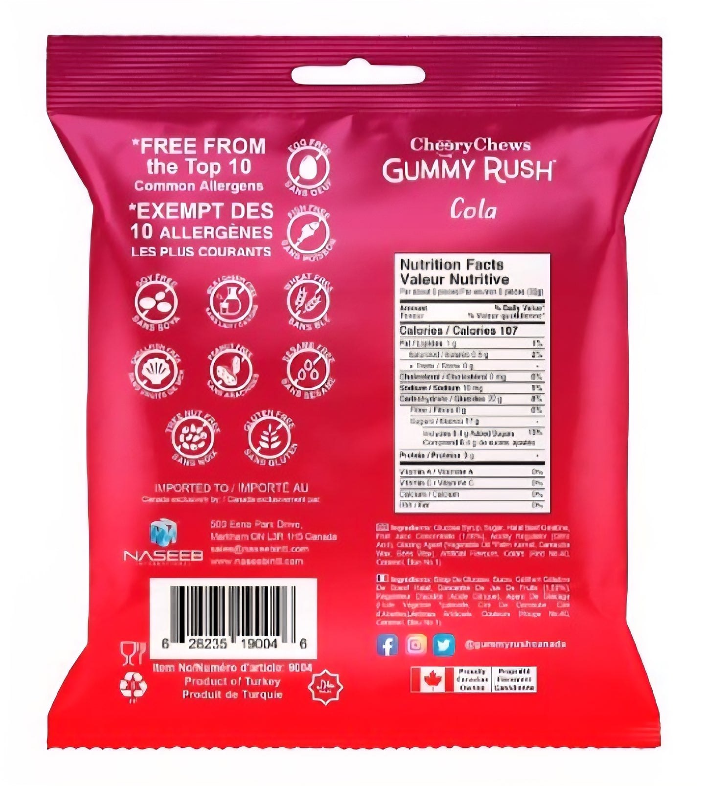 Cheery Chews Gummy Rush Cola Bottles