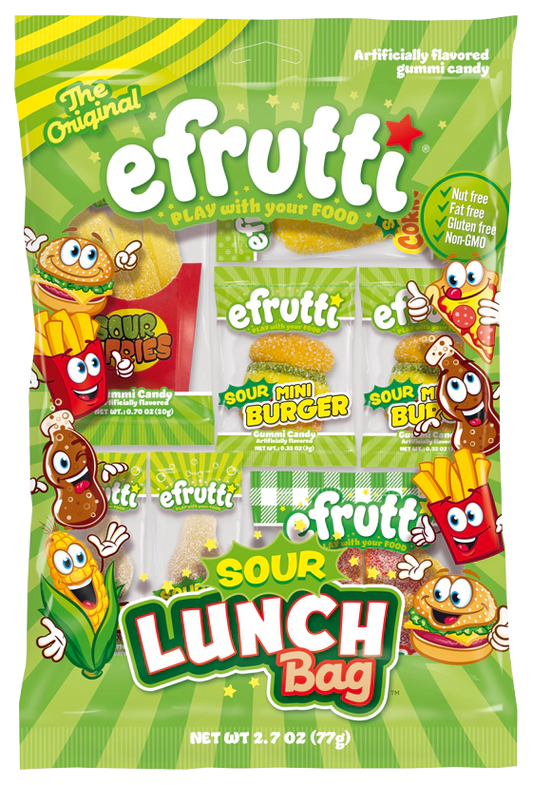 Efrutti Sour Lunch Bag Gummy Candy