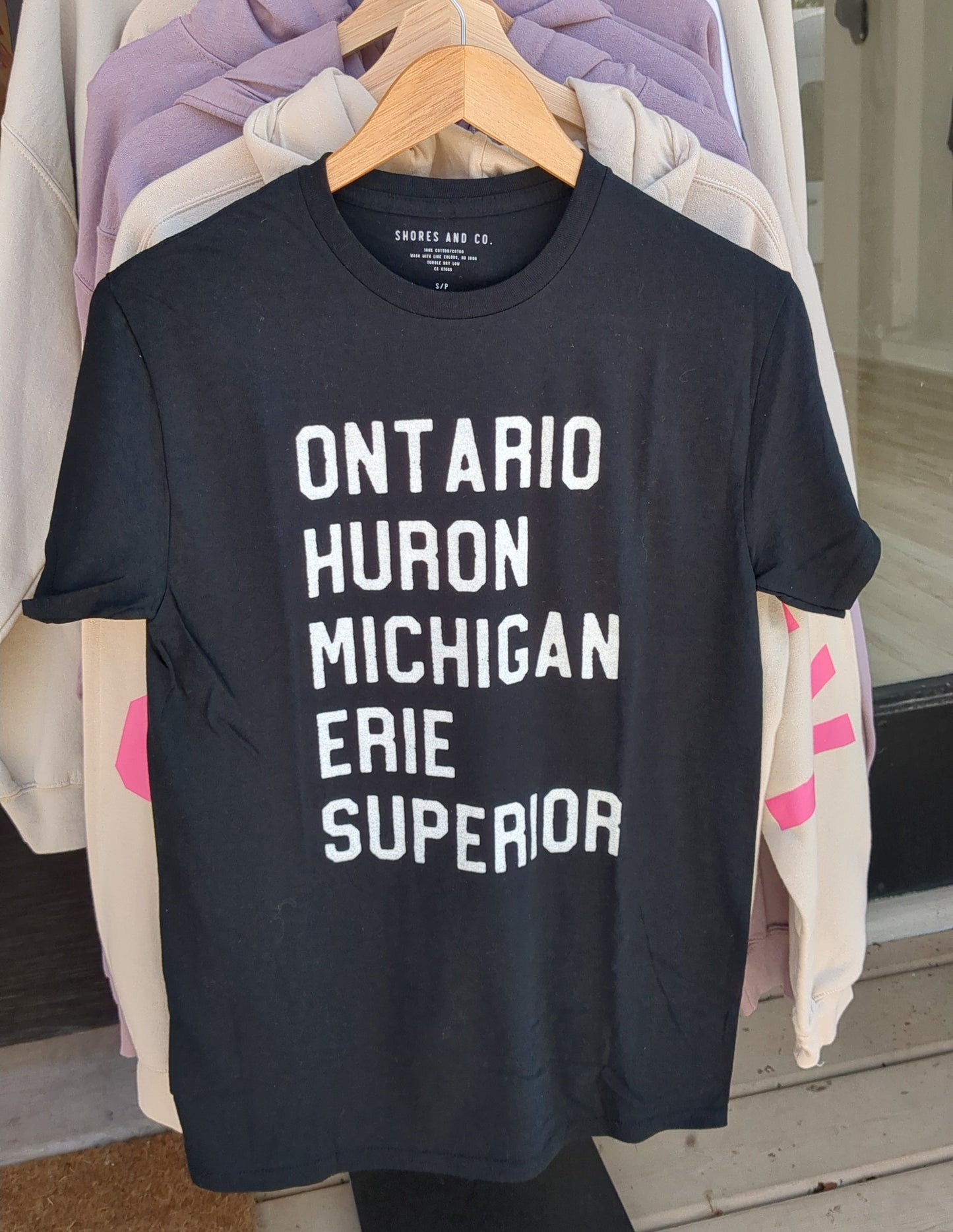 Shores & Co. Black Great Lakes T-Shirt