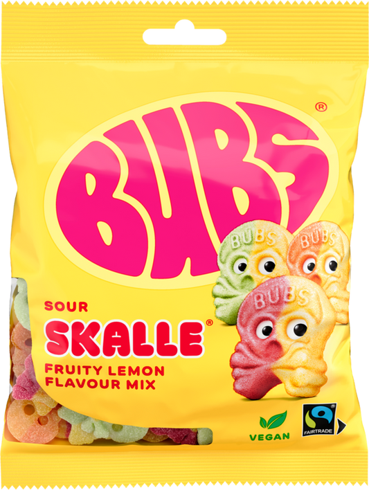 Bubs Sour Skalle Lemon Raspberry