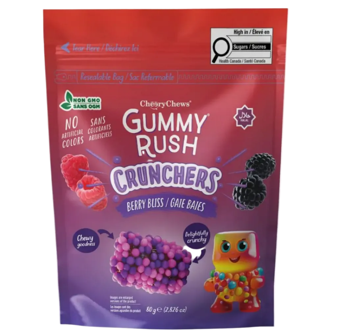 Gummy Rush Crunchers Berry Bliss