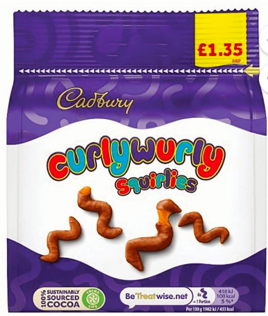Cadbury Curly Wurly Squirlies