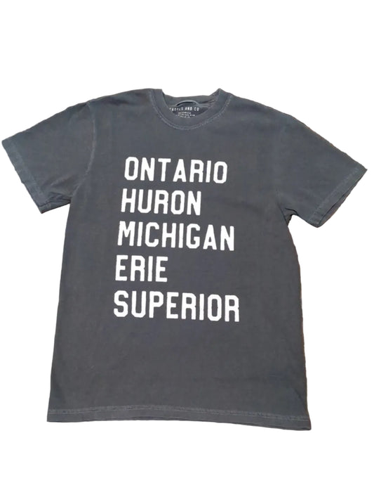 Shores & Co. Grey Great Lakes T-Shirt