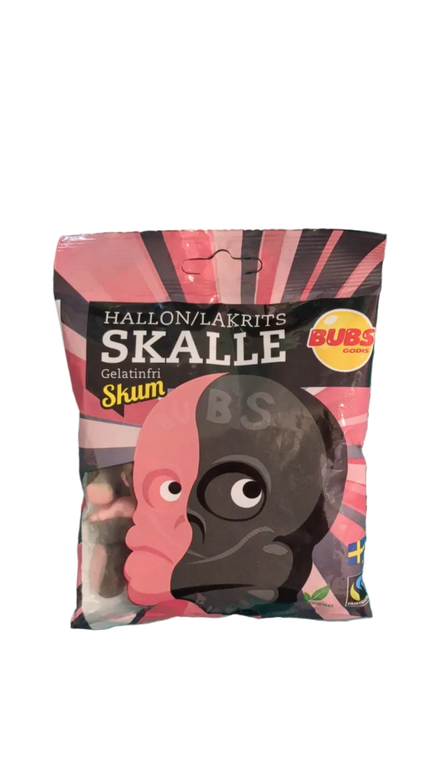 Bubs Raspberry Licorice Foam Skull Candy